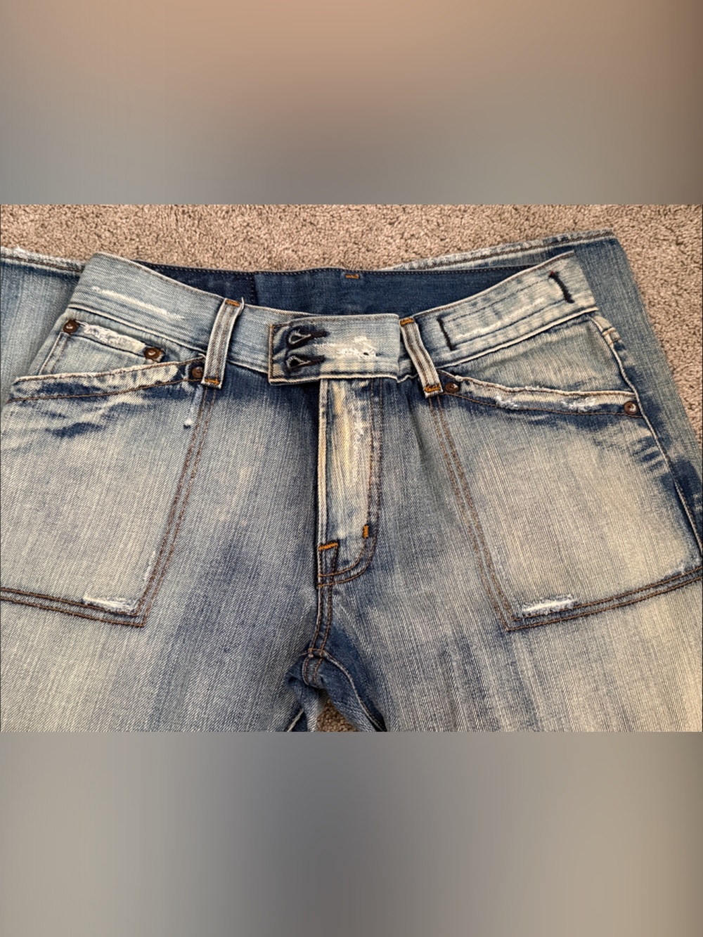 Guess Women's Flare Jeans in Light Blue Wash - Picture 4 of 8